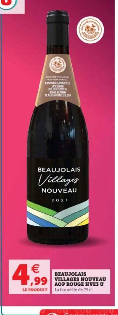 beaujolais villages nouveau aop rouge gve3 u