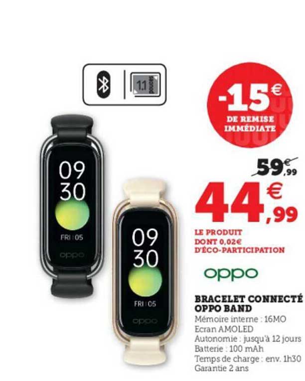 bracelet connecté oppo band