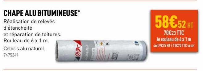 chape alu bitumineuse