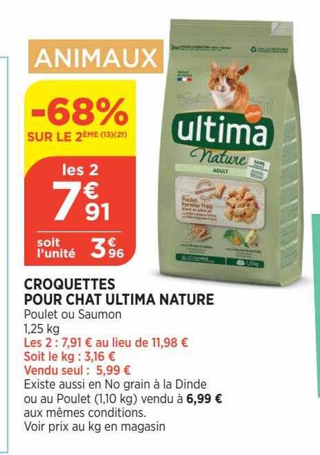 Croquettes Pour Chat Ultima Nature