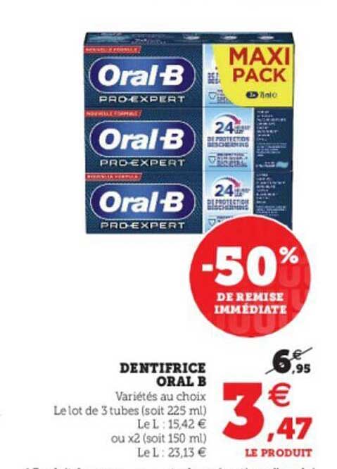 dentifrice oral b