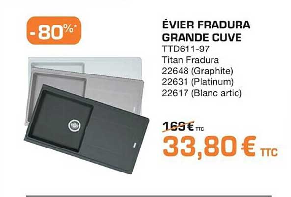 évier fradura grande cuve