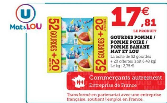 Gourdes Pomme - Pomme Poire - Pomme Banane Mat Et Lou
