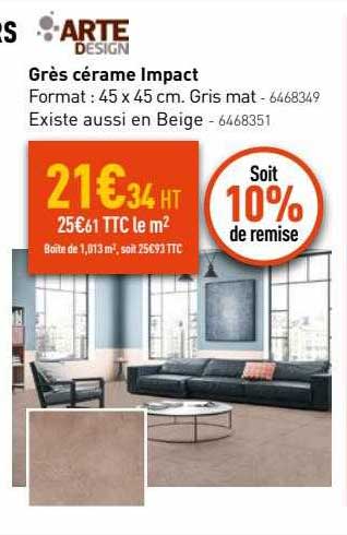 grès cérame impact arte design