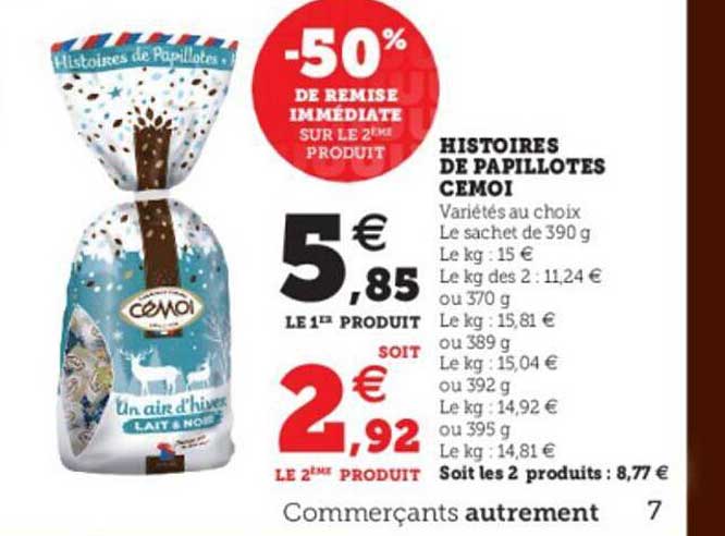 histoires de papillotes cémoi