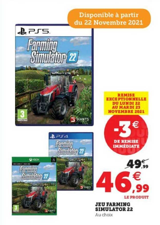 jeu farming simulator 22