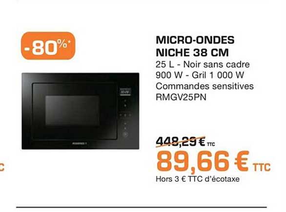 micro-ondes niche 38 cm