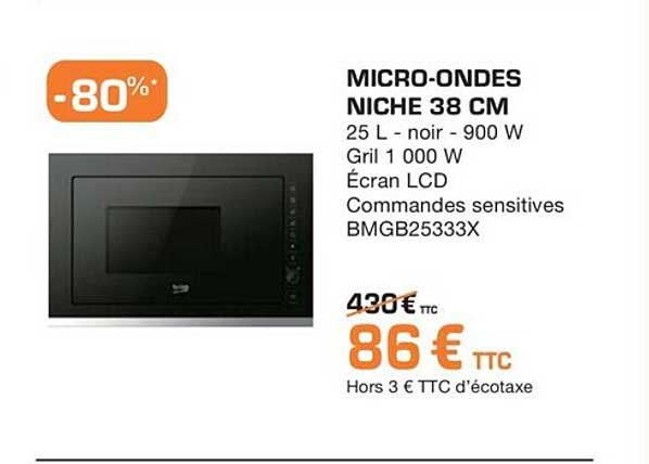 micro-ondes niche 38 cm