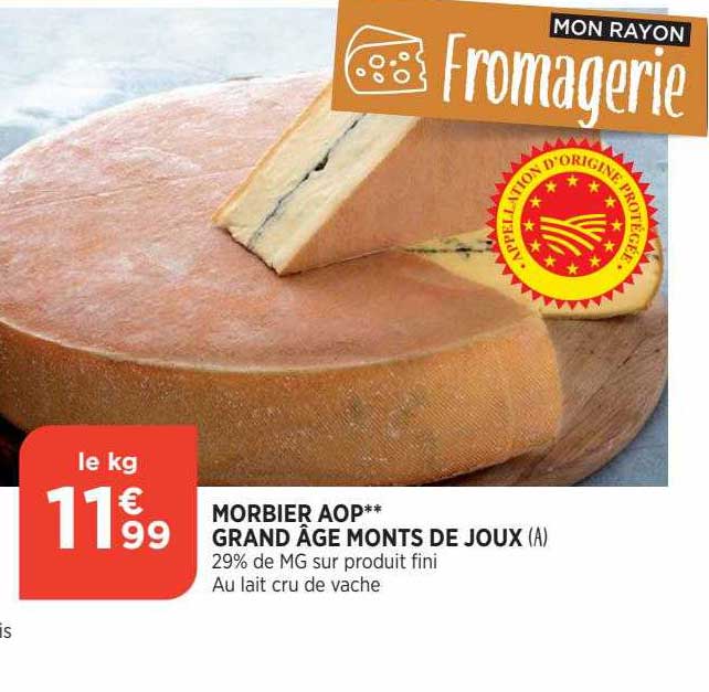morbier aop grand âge monts de joux
