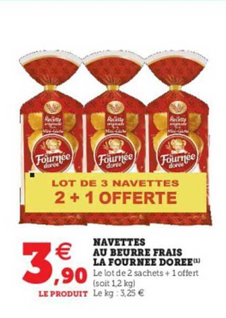 navettes au beurre frais la fournée dorée