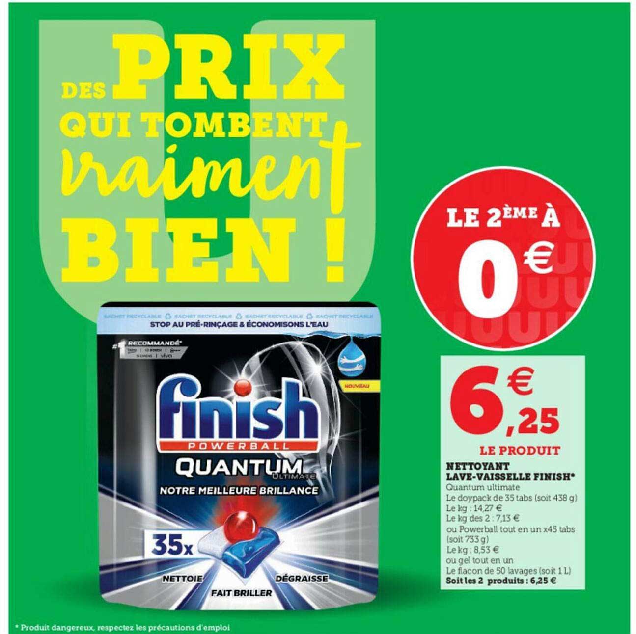 nettoyant lave-vaisselle finish