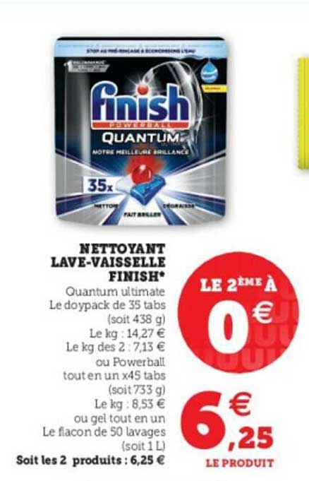 nettoyant lave-vaisselle finish