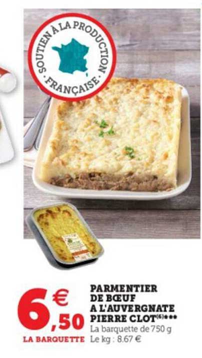 parmentier de bœuf à l'auvergnate pierre clot