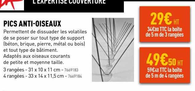 pics anti-oiseaux