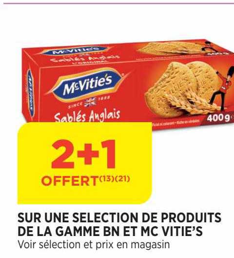 produits de la gamme bn et mc vitie's