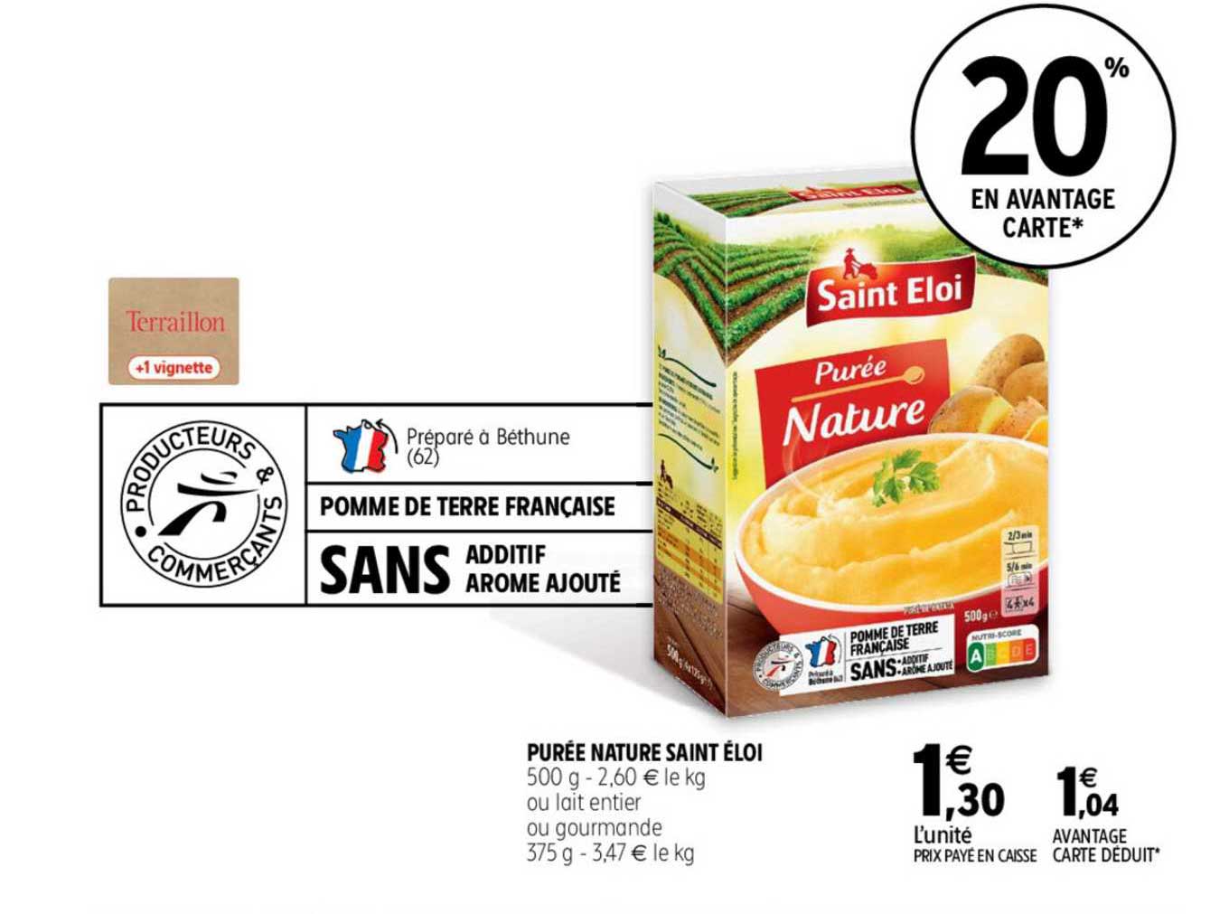 purée nature saint éloi