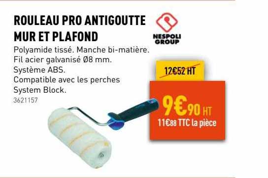 rouleau pro antigoutte mur et plafond nespoli group