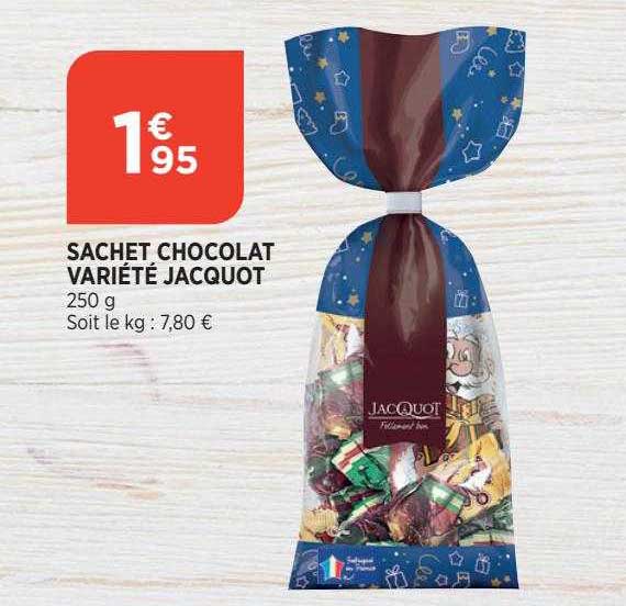 sachet chocolat variété jacquot