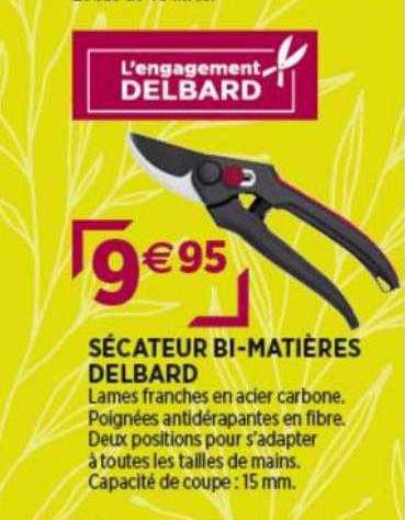 sécateur bi-matières delbard