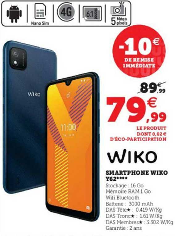 Smartphone Wiko Y62