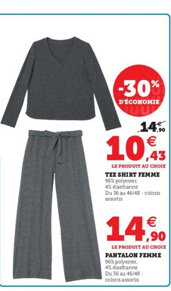 tee-shirt femme, pantalon femme