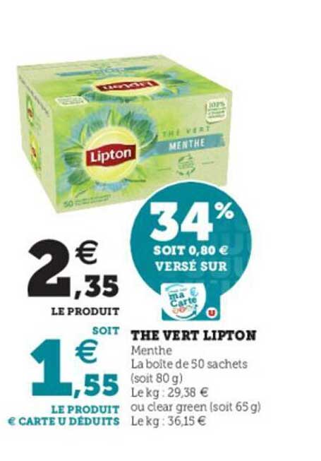 Thé Vert Lipton