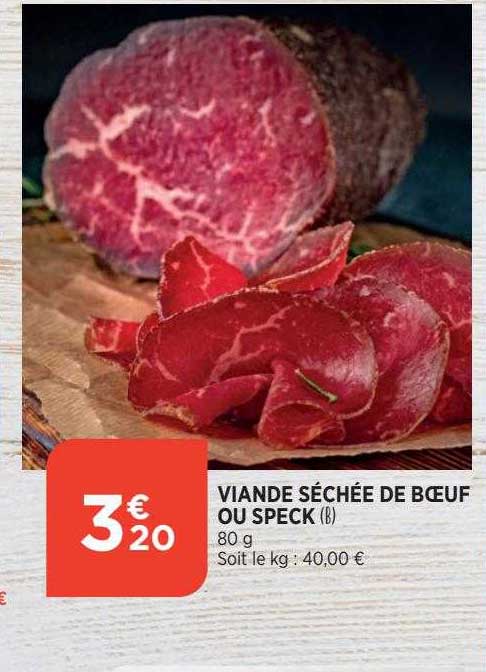 Viande Séchée De Bœuf Ou Speck