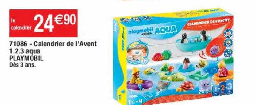 71086 - calendrier de l'avent 1.2.3 aqua playmobil
