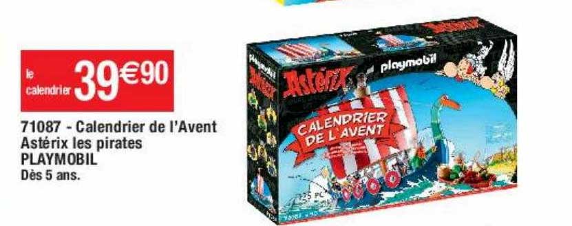 71087 - calendrier de l'avent astérix les pirates playmobil
