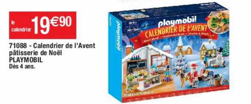71088 - Calendrier De L'avent Pâtisserie De Noël Playmobil