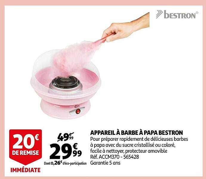 appareil à barbe à papa bestron