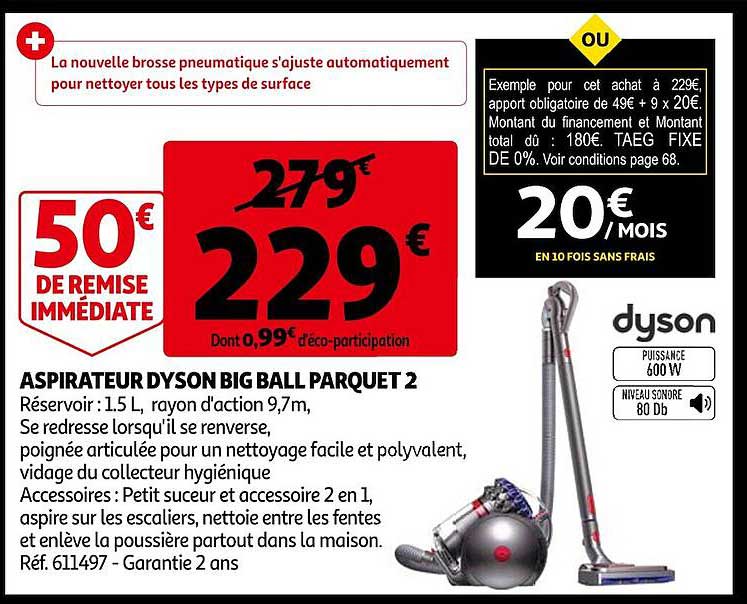 aspirateur dyson big ball parquet 2