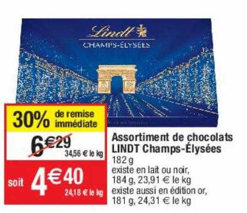 Assortiment De Chocolats Lindt Champs-élysées