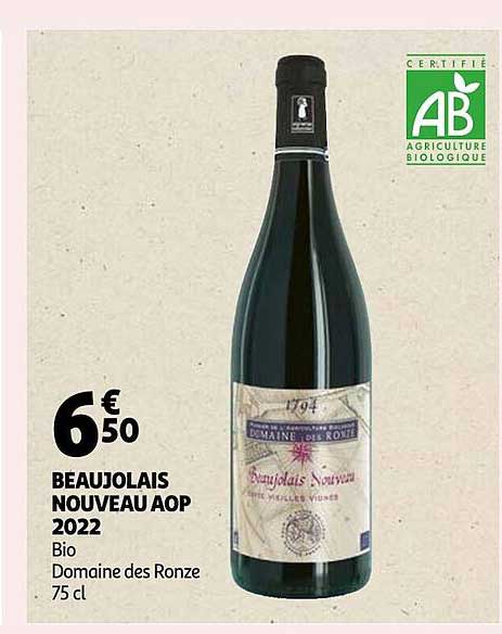 Beaujolais Nouveau Aop 2022