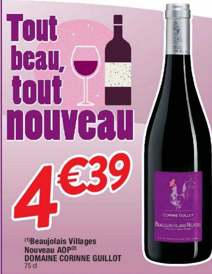 beaujolais villages nouveau aop domaine corinne guillot