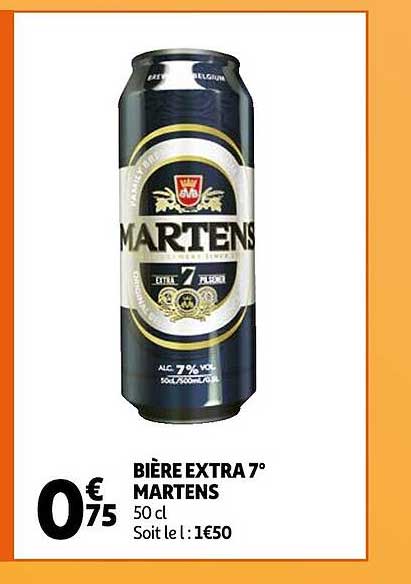 bière extra 7° martens