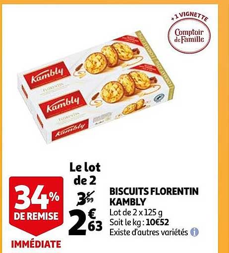 Biscuits Florentin Kambly
