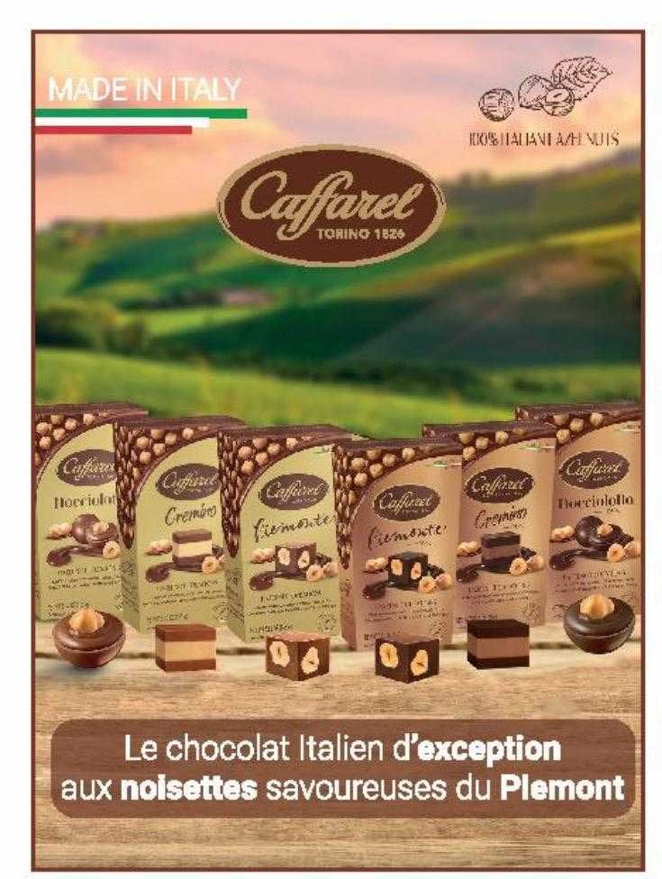 caffarel chocolat aux noisettes savoureuses du piemont