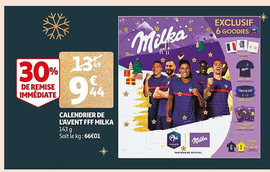calendrier de l'avent fff milka