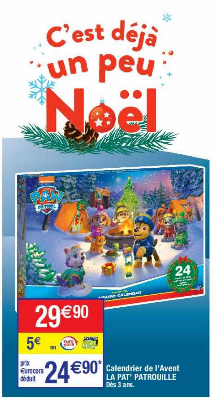 calendrier de l'avent la pat' patrouille