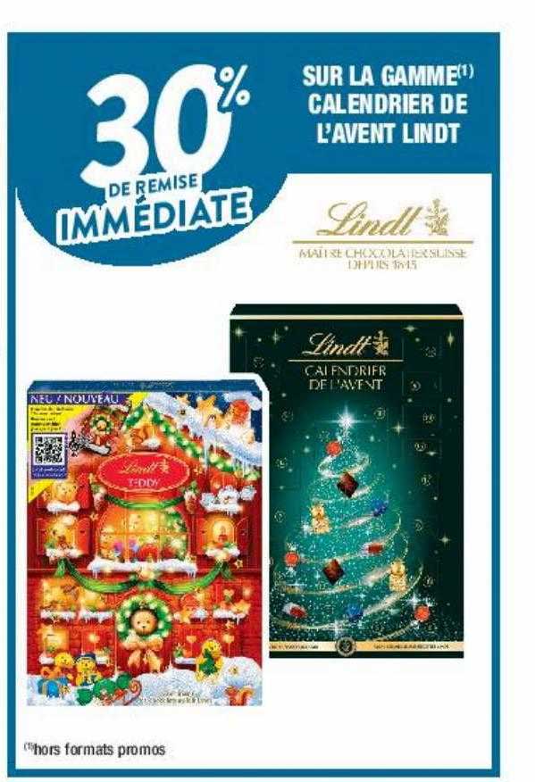 calendrier de l'avent lindt