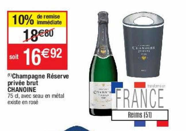 champagne réserve privée brut chanoine