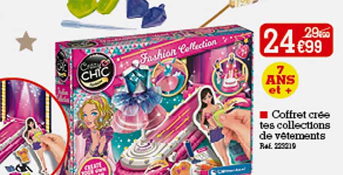 coffret créé tes collections de vêtements clementoni