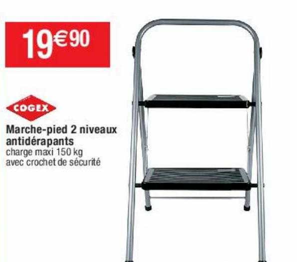 cogex marche-pied 2 niveaux antidérapants