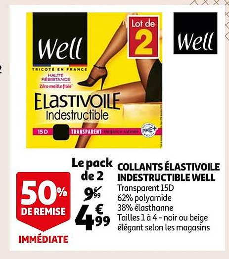 Collants élastivoile Indestructible Well