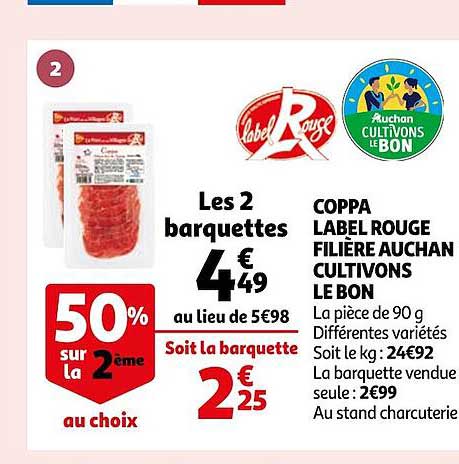 coppa label rouge filière auchan cultivons le bon