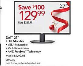 dell 27" fhd monitor