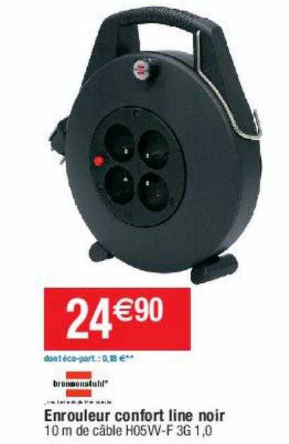 enrouleur confort line noir