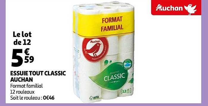 essuie tout classic auchan