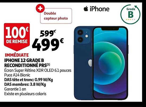 iphone 12 grade b reconditionné prs